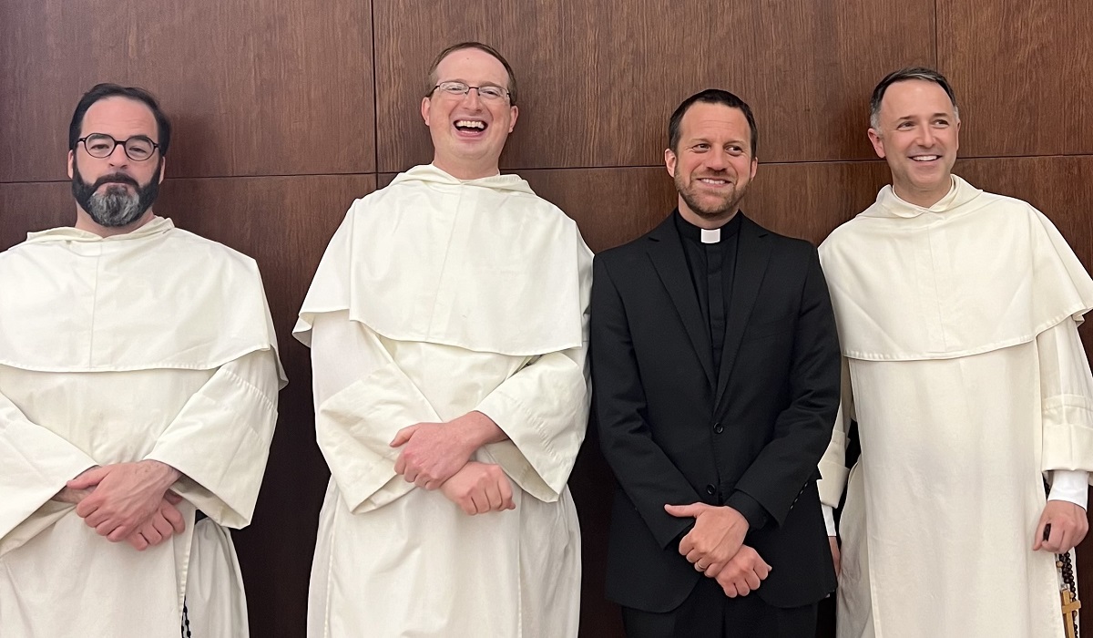 Father Aquinas Guilbeau stands alongside his fellow Catholic University chaplains, ready to walk with students, faculty, and staff on campus.