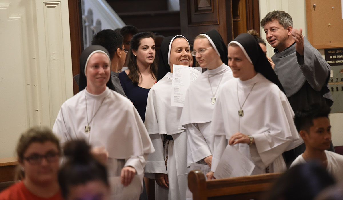 Nuns in Caldwell Chapel