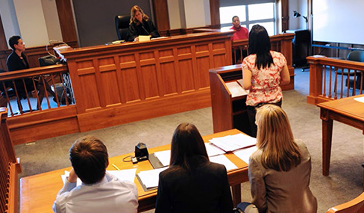 courtroom scene