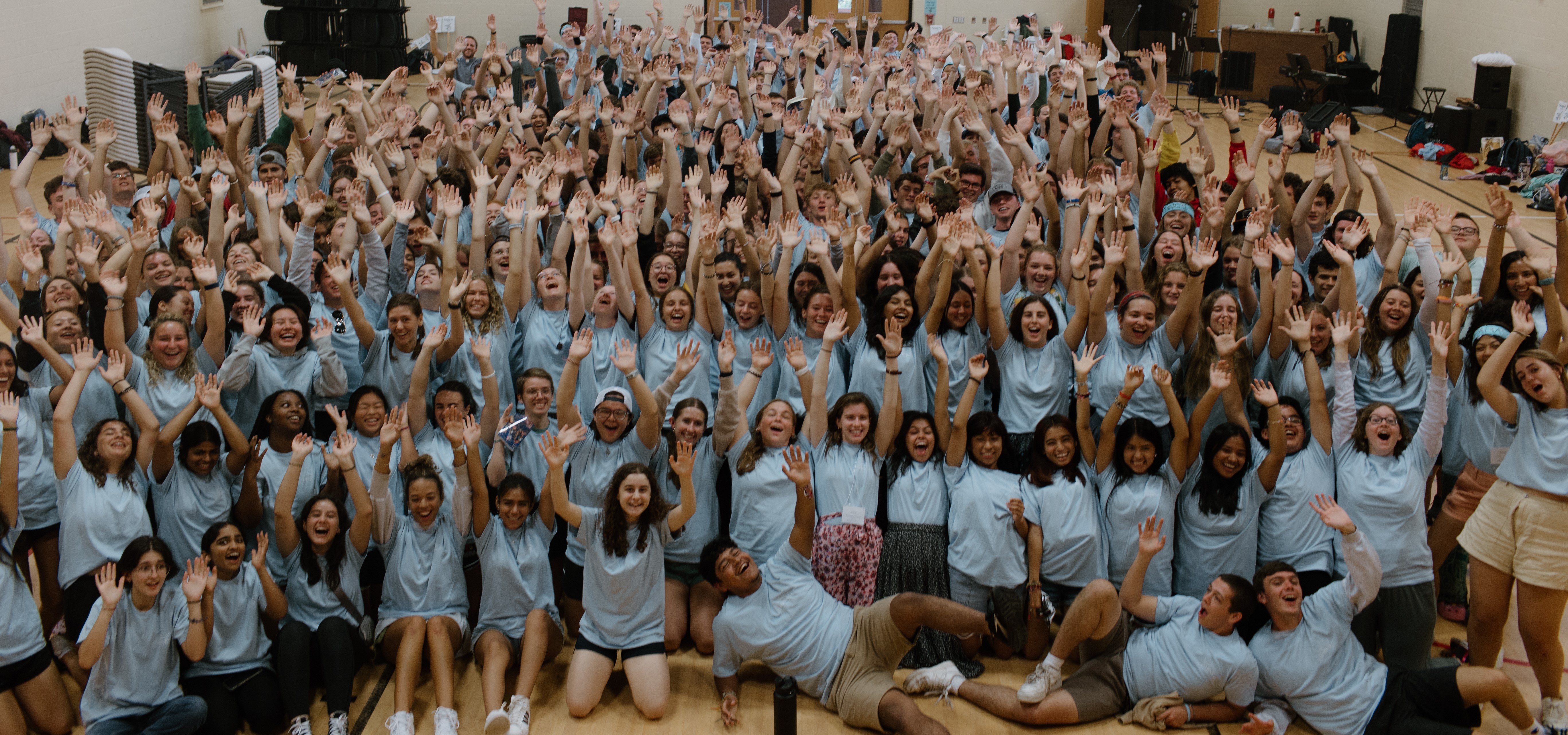 Students at Freshman Retreat