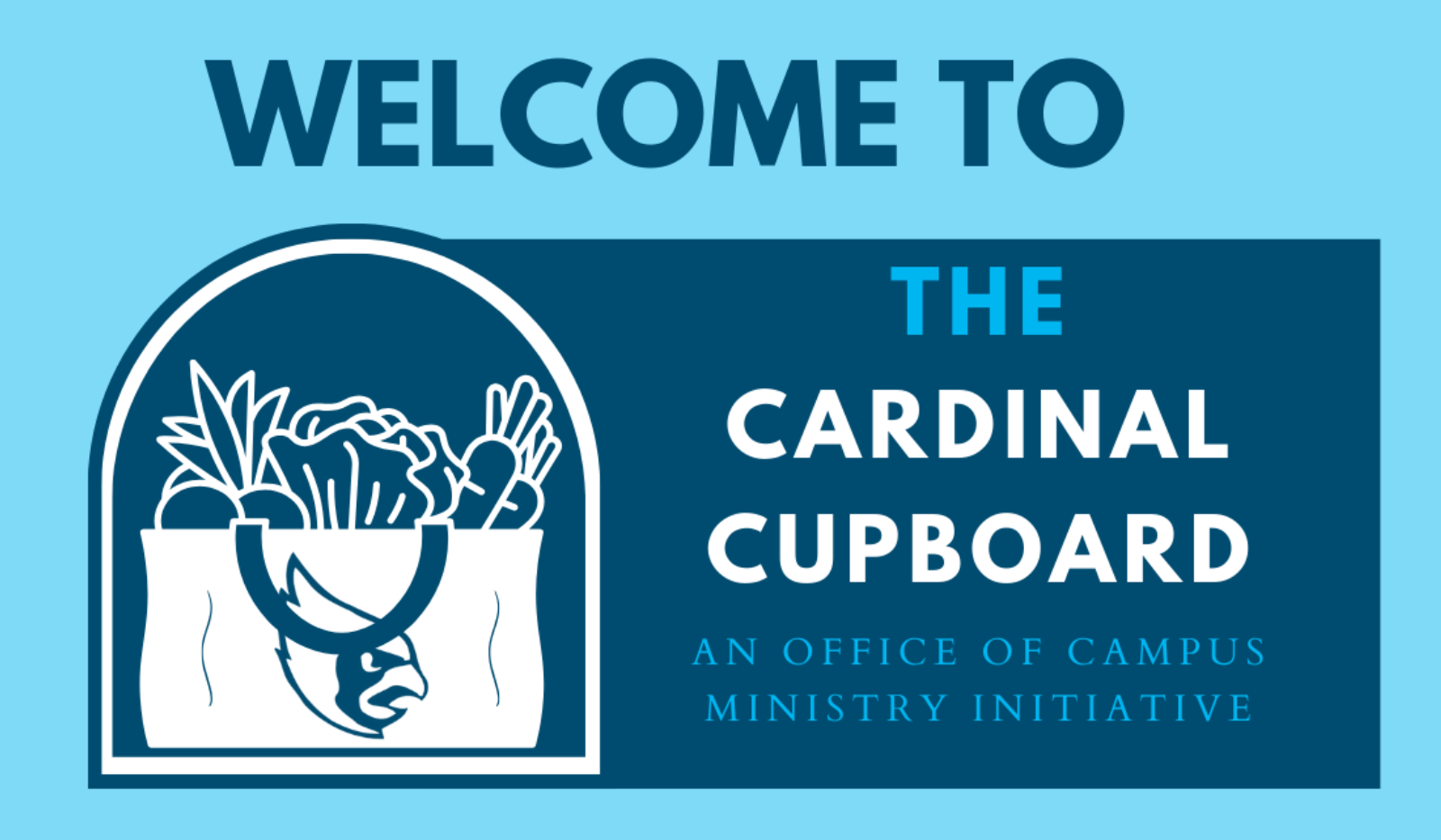 Cardinal Cupboard Welcome Sign