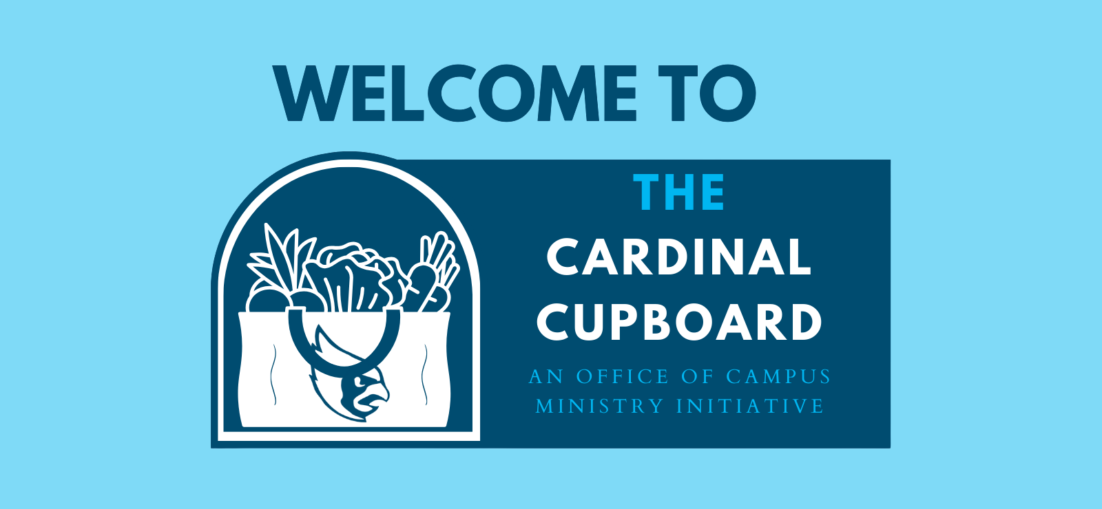 Cardinal Cupboard Welcome Sign