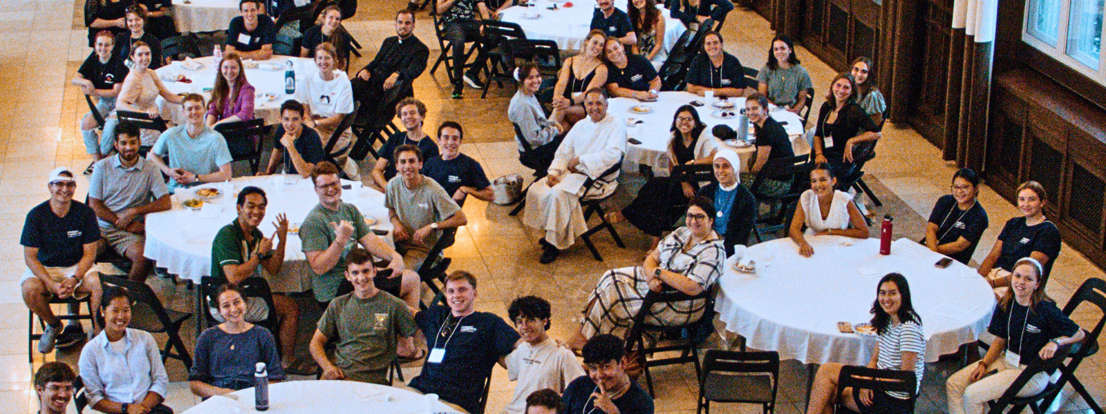 Student speaking before service event Student speaking before service event